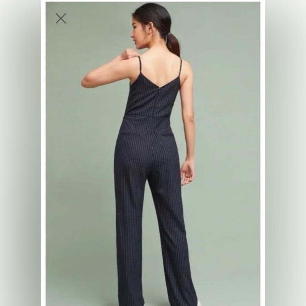 ANTHROPOLOGIE The Essential Pinstripe Jumpsuit - Picture 5 of 5